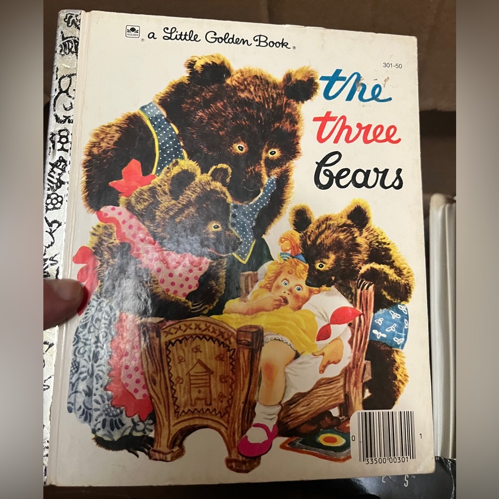 Little Golden Book The Three Bears copyright 1977